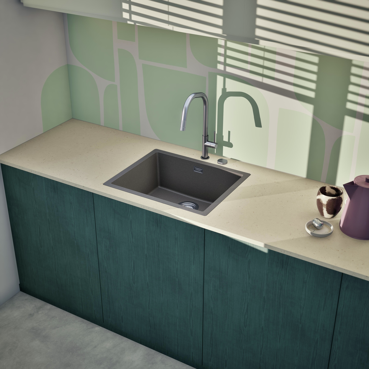 Dřez FORMHAUS D-100LS NERO